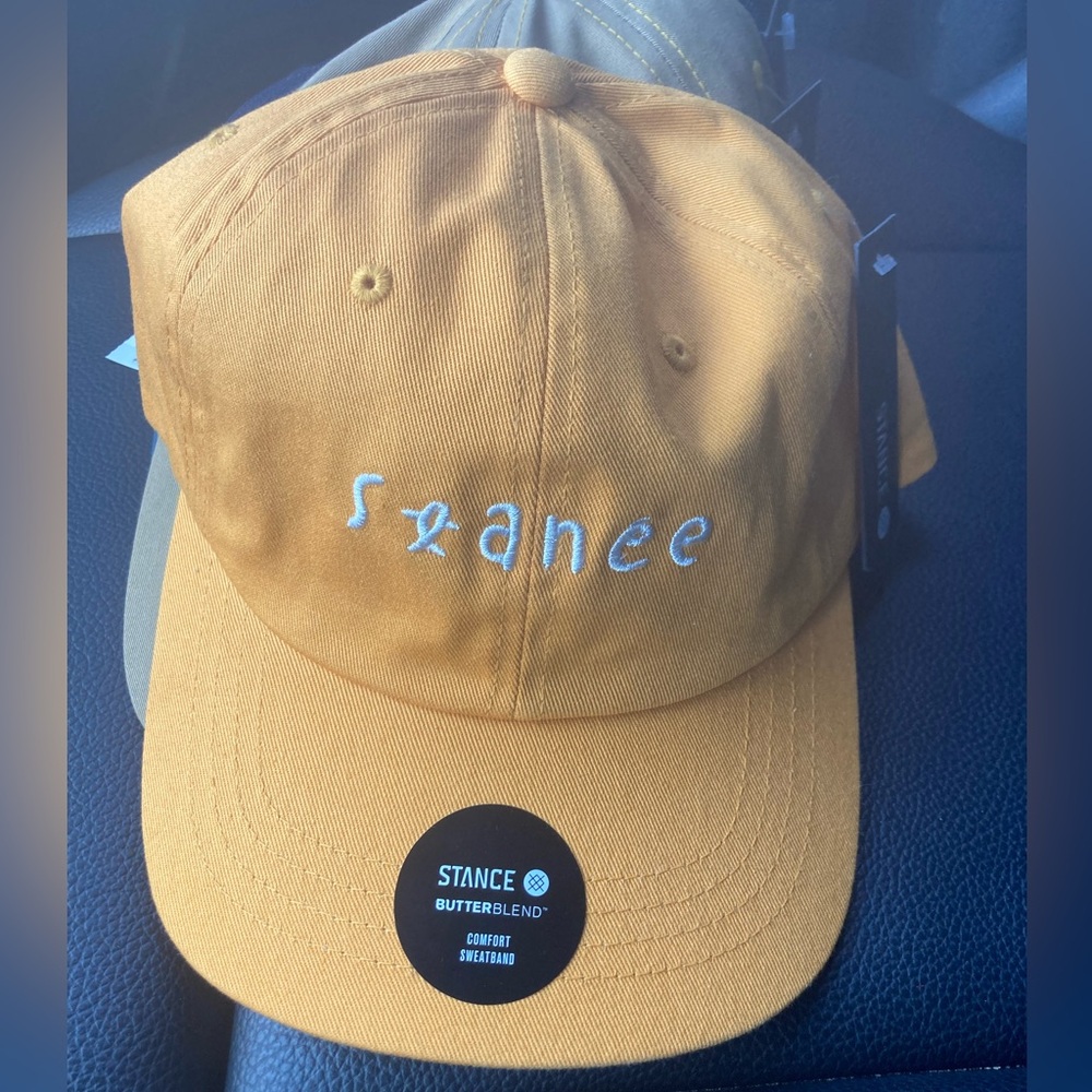 Stance Yellow Mustard Embroidered Logo Cap - NWT